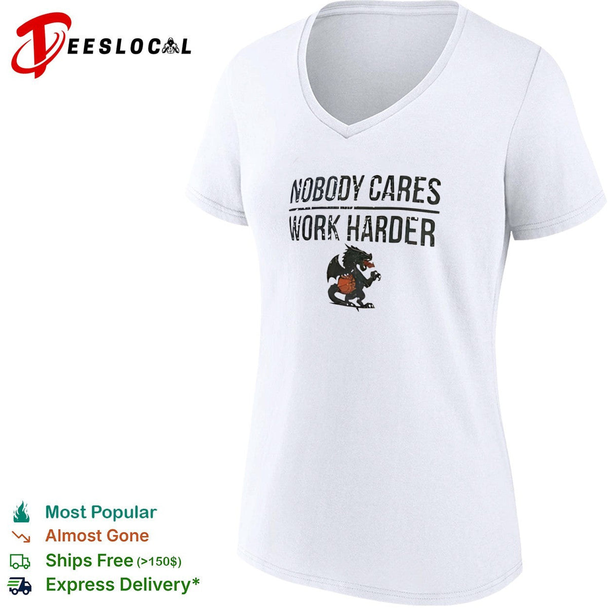 Nobody Cares Work Harder Dragon Basketball Mascot shirt Unisex