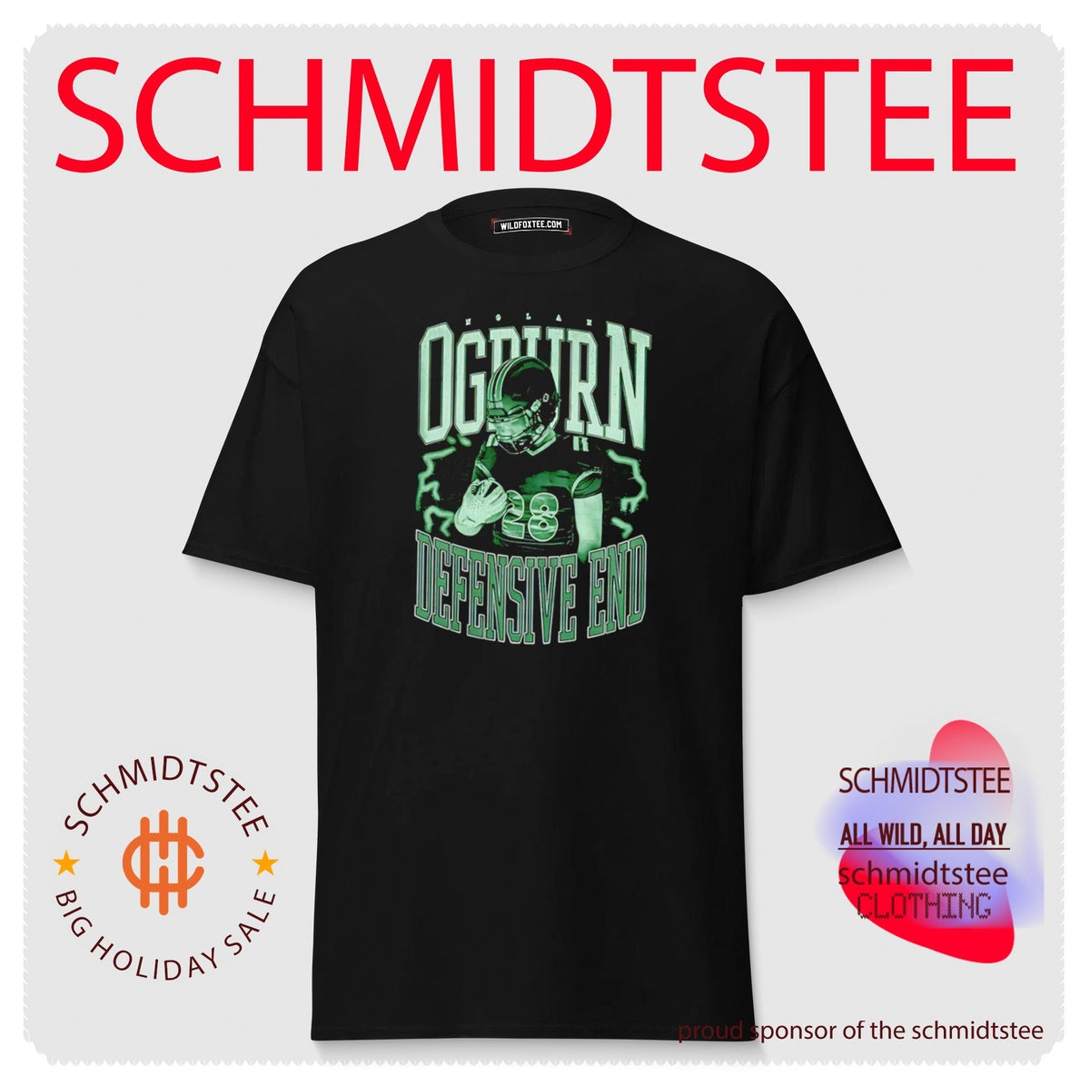 Nolan Ogburn Defensive End football player shirt Unisex