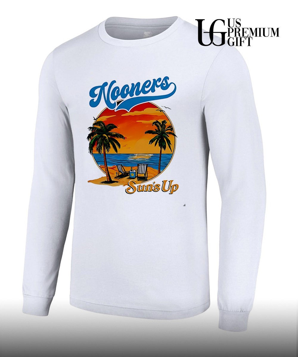 Nooners Sun’s Up Beach Sunset shirt Unisex