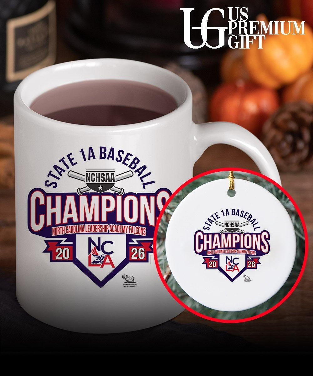 North Carolina Leadership Academy Falcons NCHSAA 1A Baseball State Championship 2026 shirt
