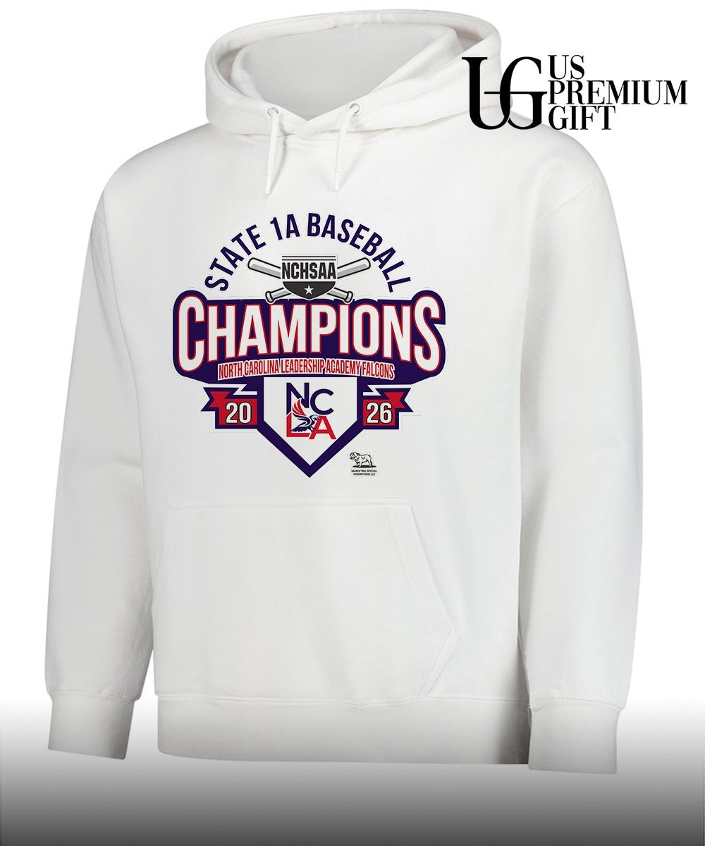 North Carolina Leadership Academy Falcons NCHSAA 1A Baseball State Championship 2026 shirt