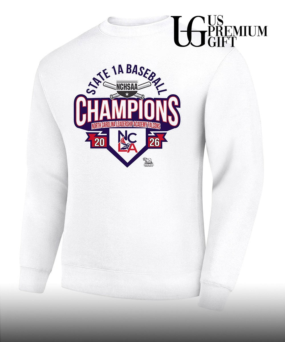 North Carolina Leadership Academy Falcons NCHSAA 1A Baseball State Championship 2026 shirt