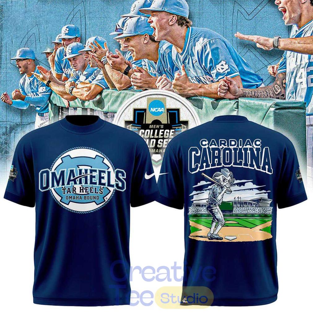 North Carolina Tar Heels Cardiac Carolina Welcome To Omaha 2026 Tee Unisex