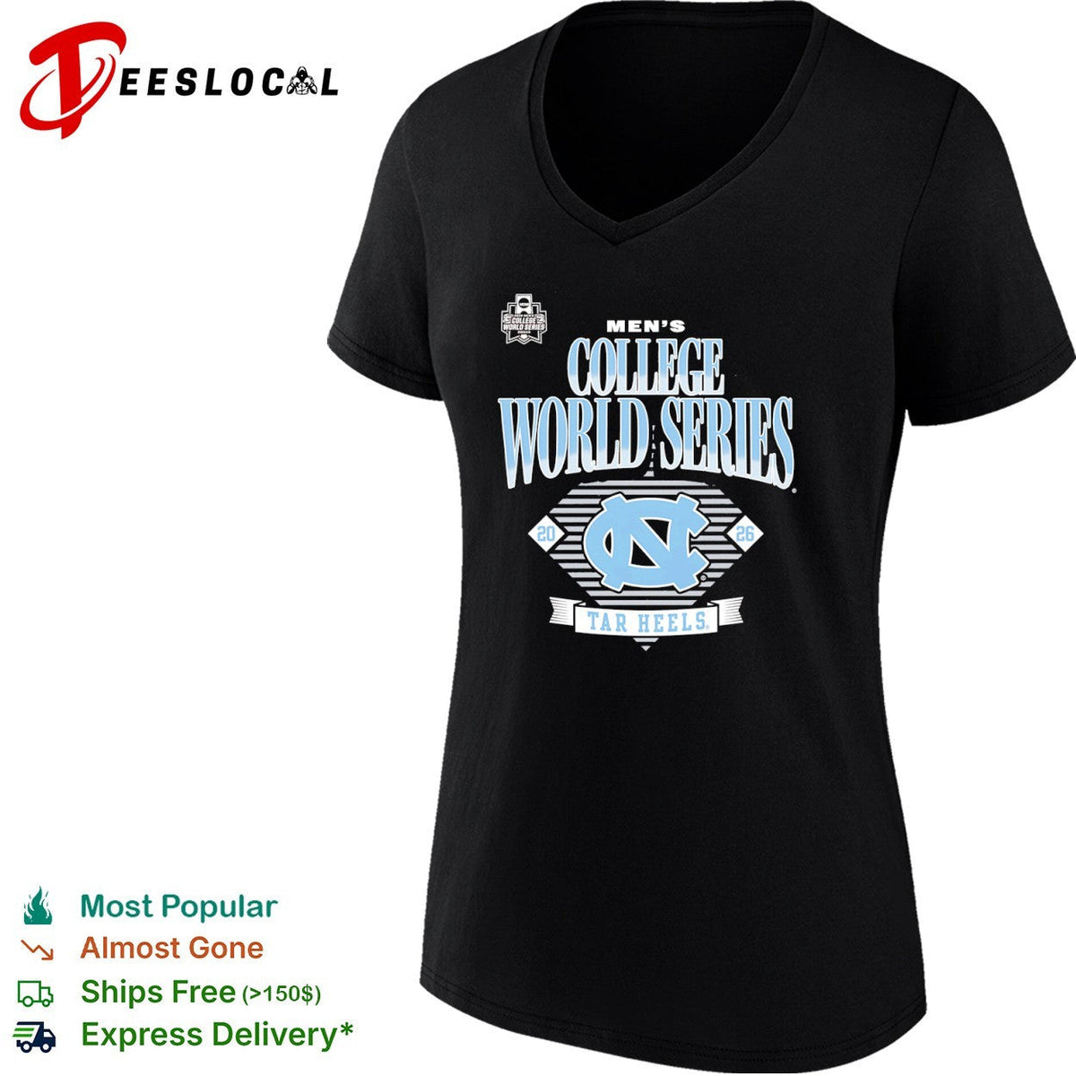 North Carolina Tar Heels College World Series 2026 Omaha NCAA championship shirt Unisex