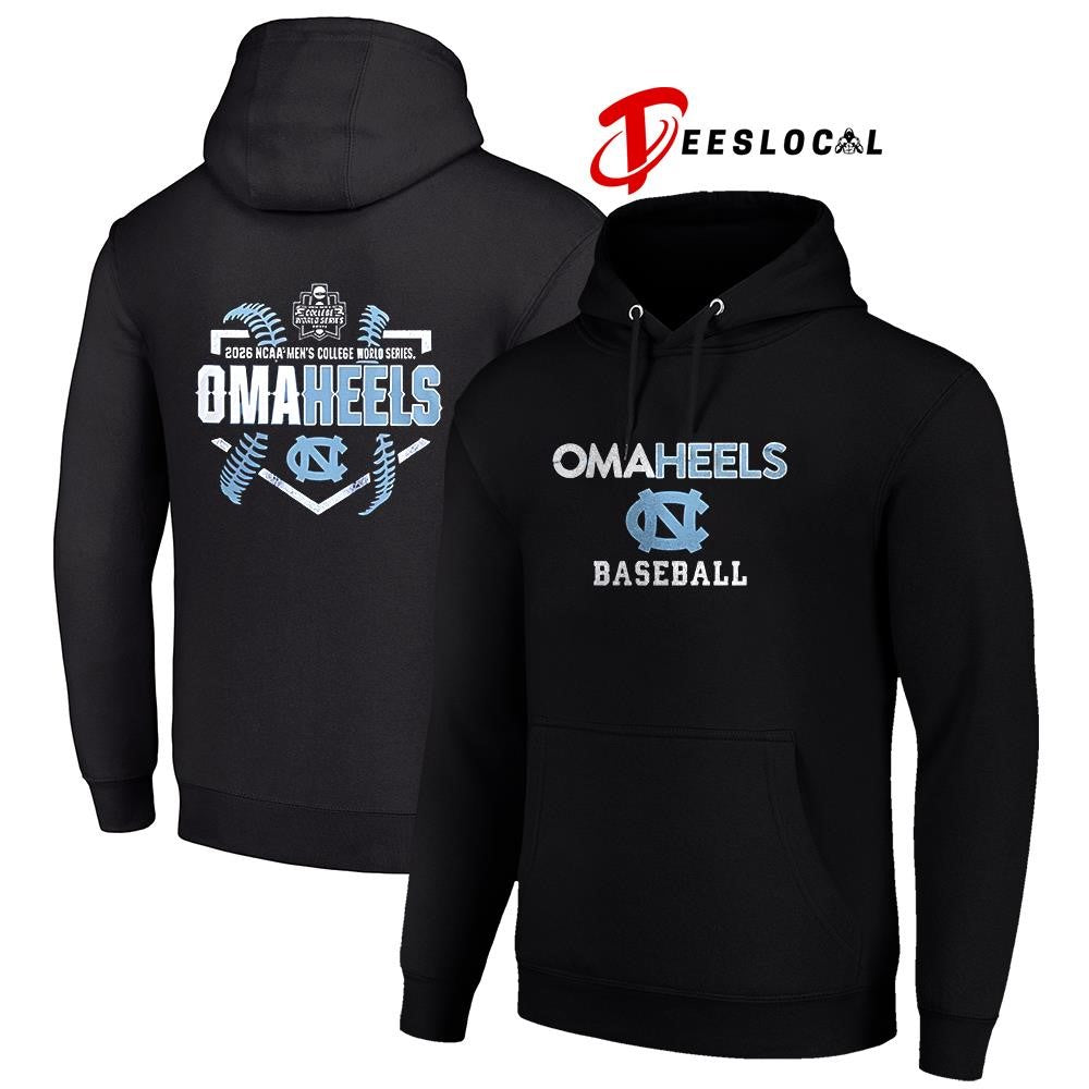 North Carolina Tar Heels College World Series Omaheels baseball logo shirt Unisex