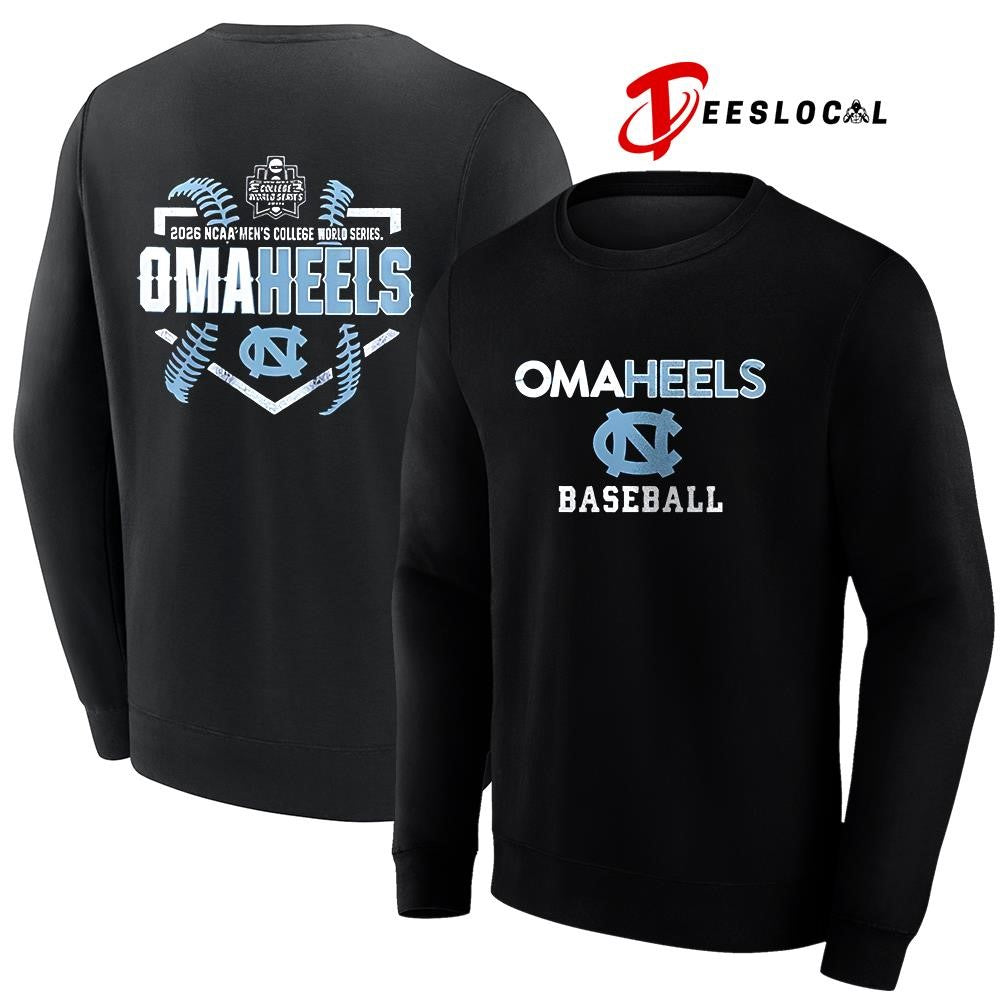 North Carolina Tar Heels College World Series Omaheels baseball logo shirt Unisex