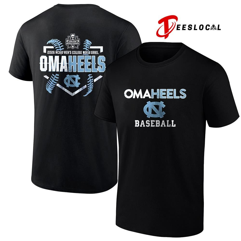 North Carolina Tar Heels College World Series Omaheels baseball logo shirt Unisex