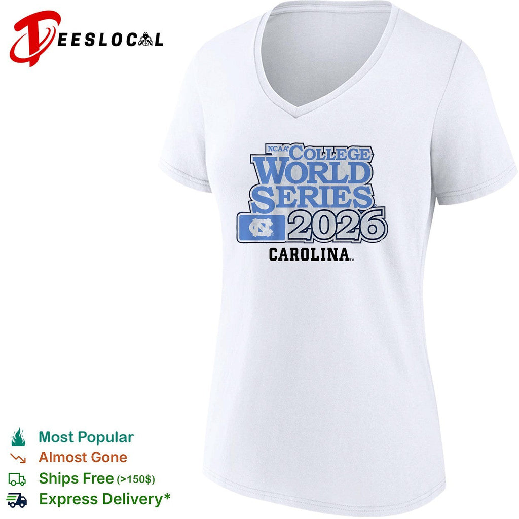 North Carolina Tar Heels NCAA College World Series 2026 Baseball Fan shirt Unisex