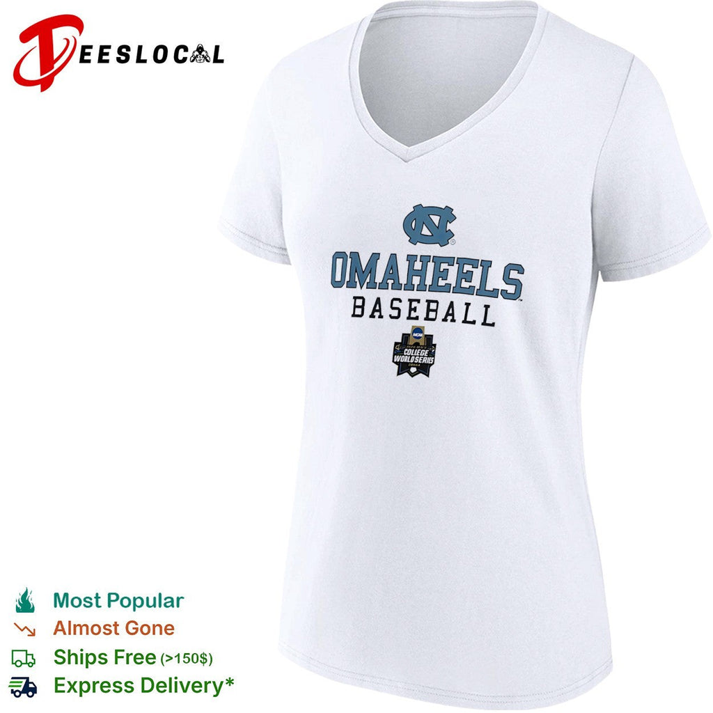 North Carolina Tar Heels OMAHEELS Baseball 2024 NCAA College World Series Omaha shirt Unisex