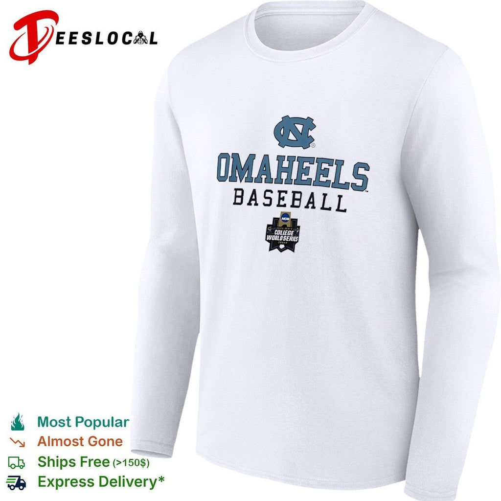 North Carolina Tar Heels OMAHEELS Baseball 2024 NCAA College World Series Omaha shirt Unisex