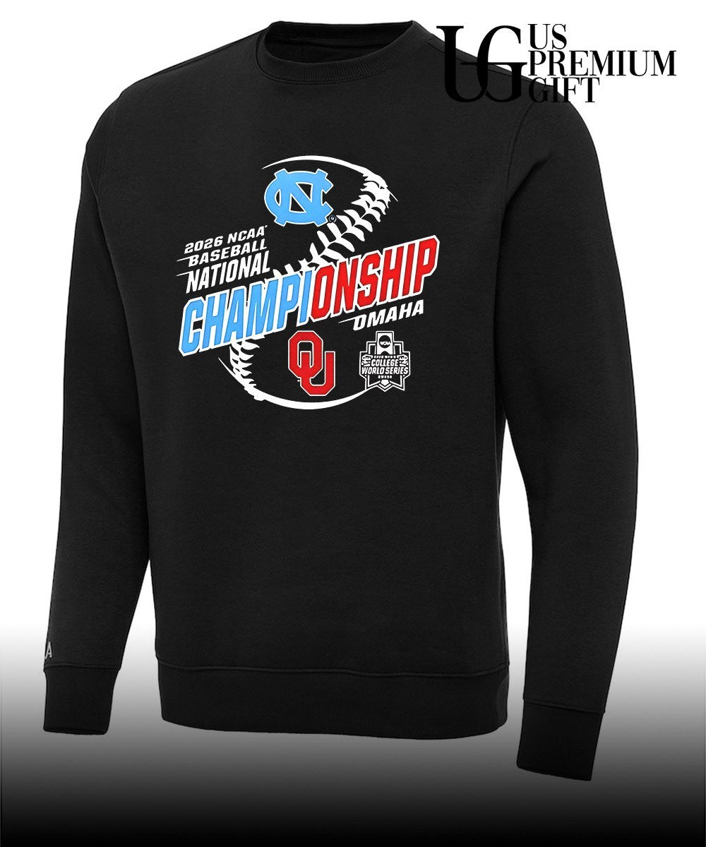 North Carolina vs Oklahoma Sooners 2026 NCAA Baseball National Championship Omaha shirt Unisex