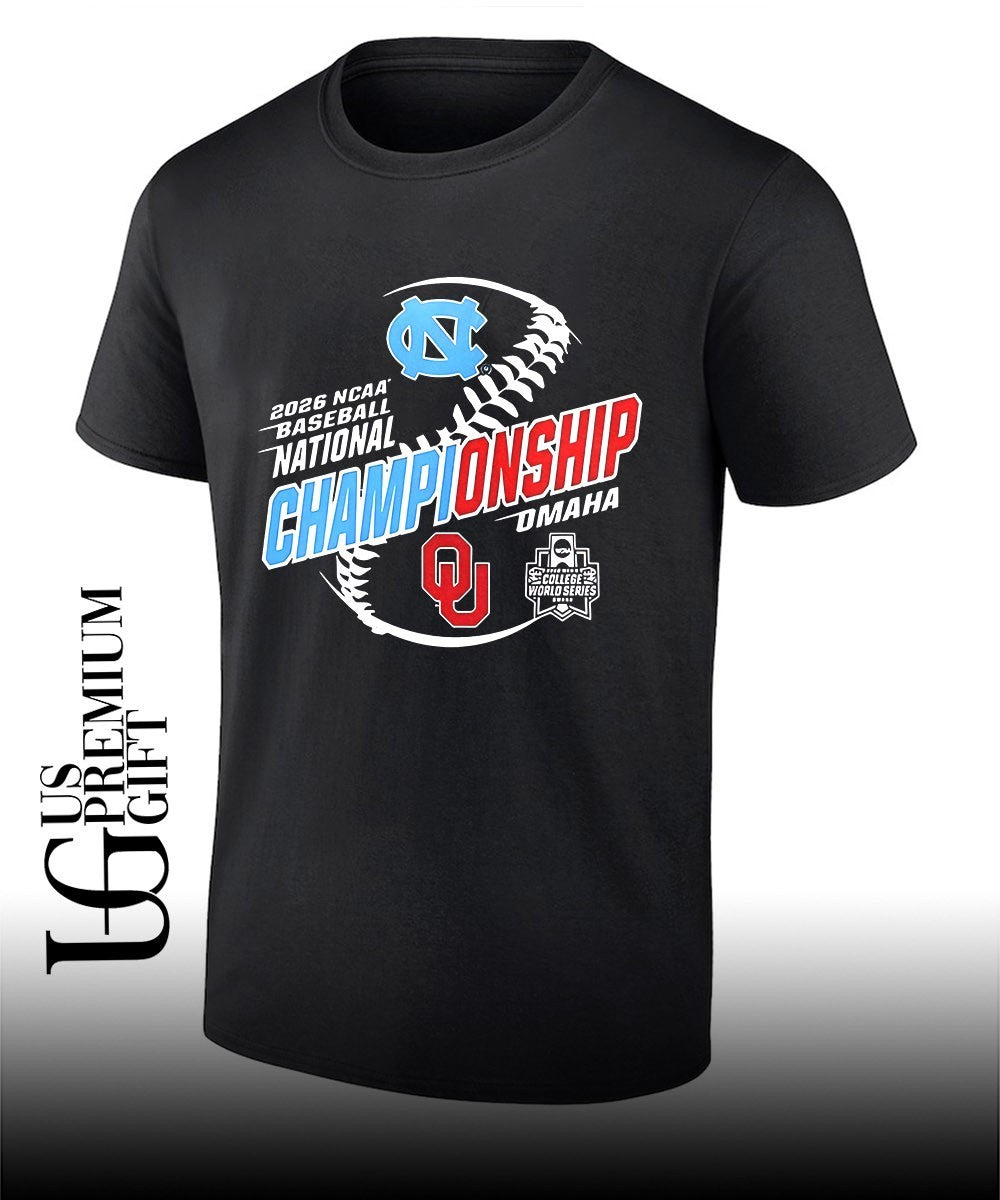 North Carolina vs Oklahoma Sooners 2026 NCAA Baseball National Championship Omaha shirt Unisex