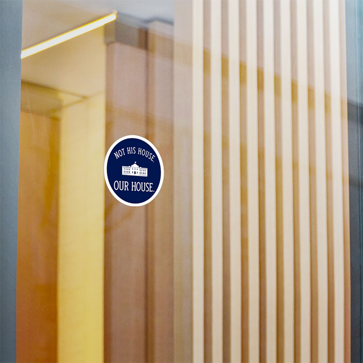 Not His House Our House Sticker Unisex