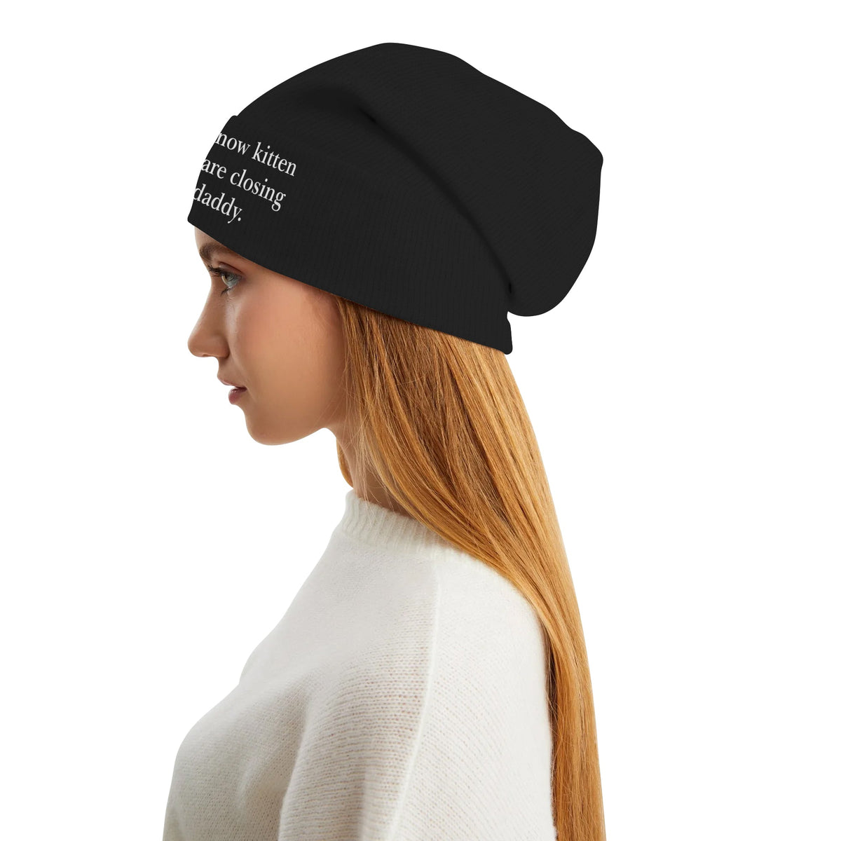 Not Right Now Kitten The Walls Are Closing In On Daddy Beanie Unisex