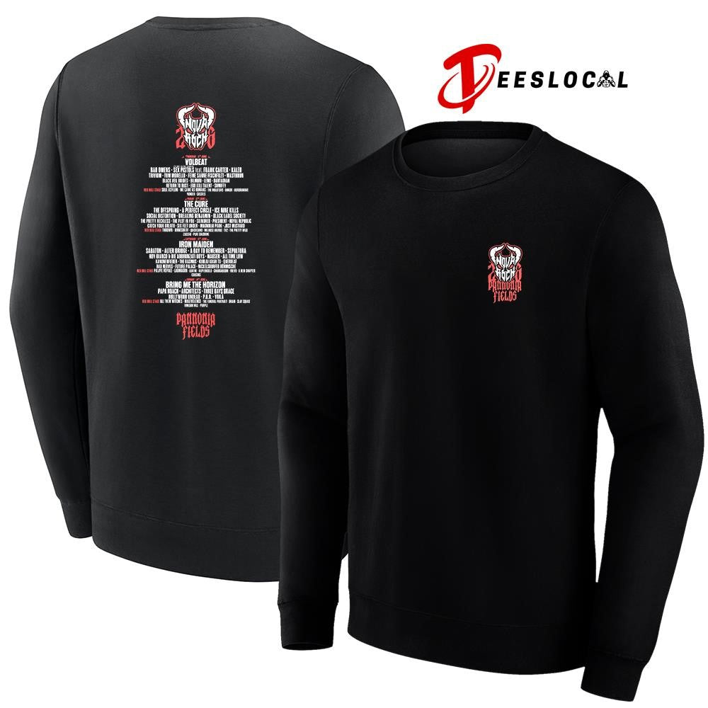 Nova Rock Pannonia Fields Deamon lineup graphic shirt Unisex