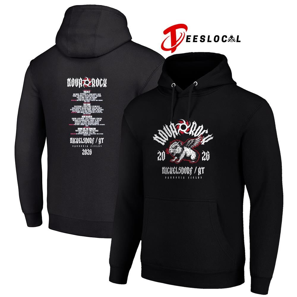 Nova Rock Pannonia Fields Hammy lineup graphic shirt Unisex