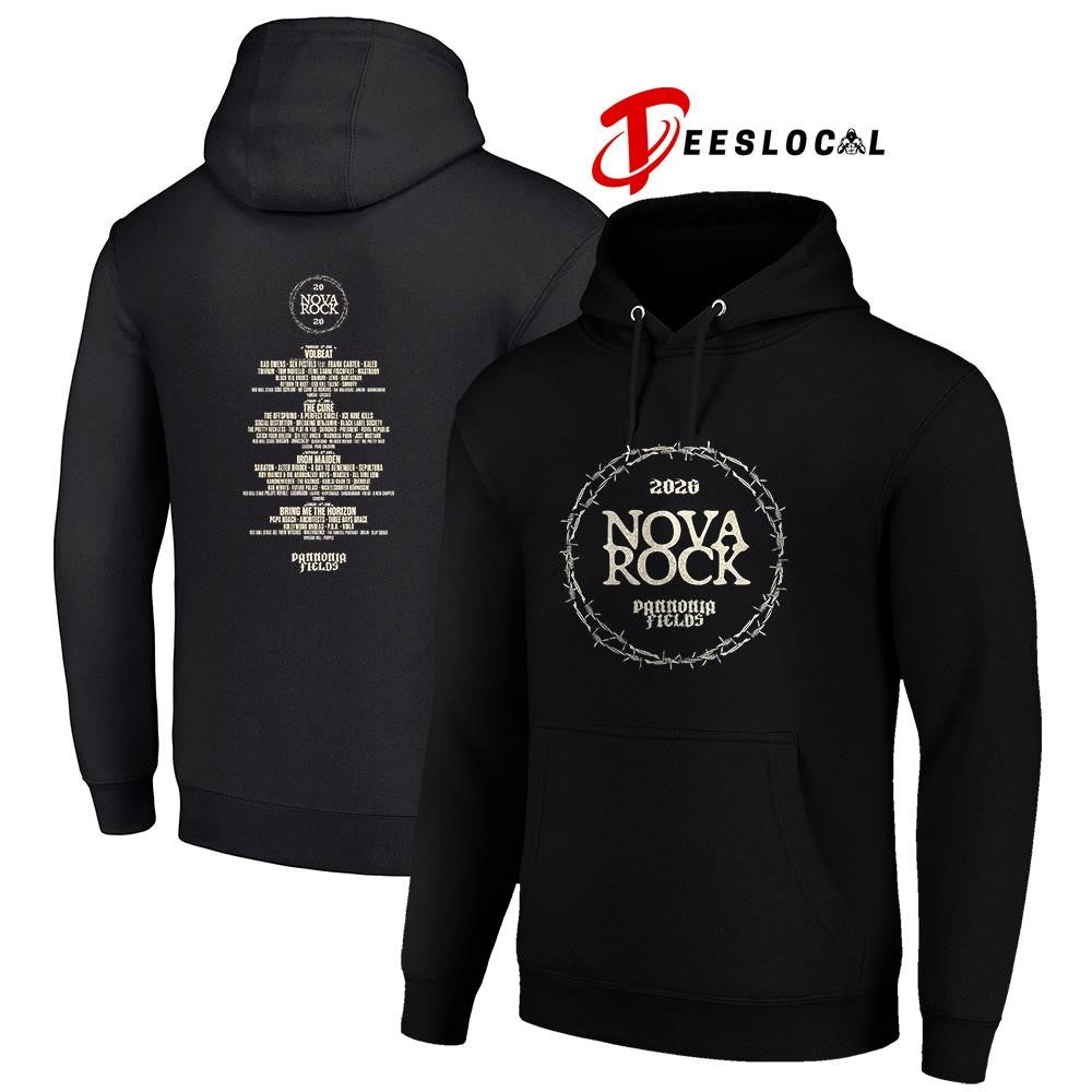 Nova Rock Pannonia Fields circle lineup graphic shirt Unisex