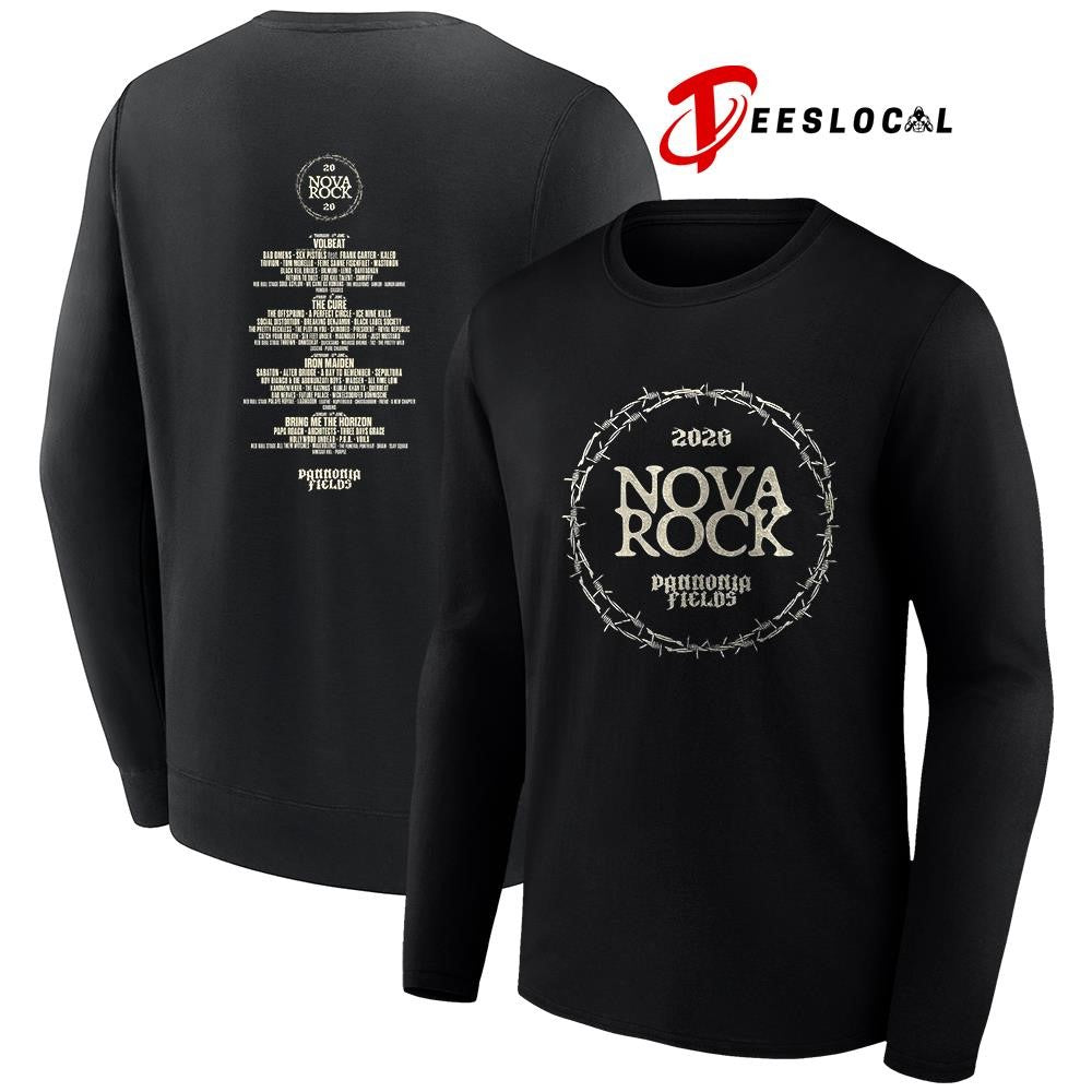 Nova Rock Pannonia Fields circle lineup graphic shirt Unisex