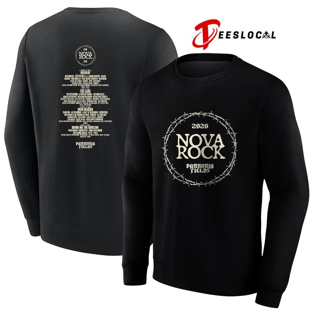 Nova Rock Pannonia Fields circle lineup graphic shirt Unisex