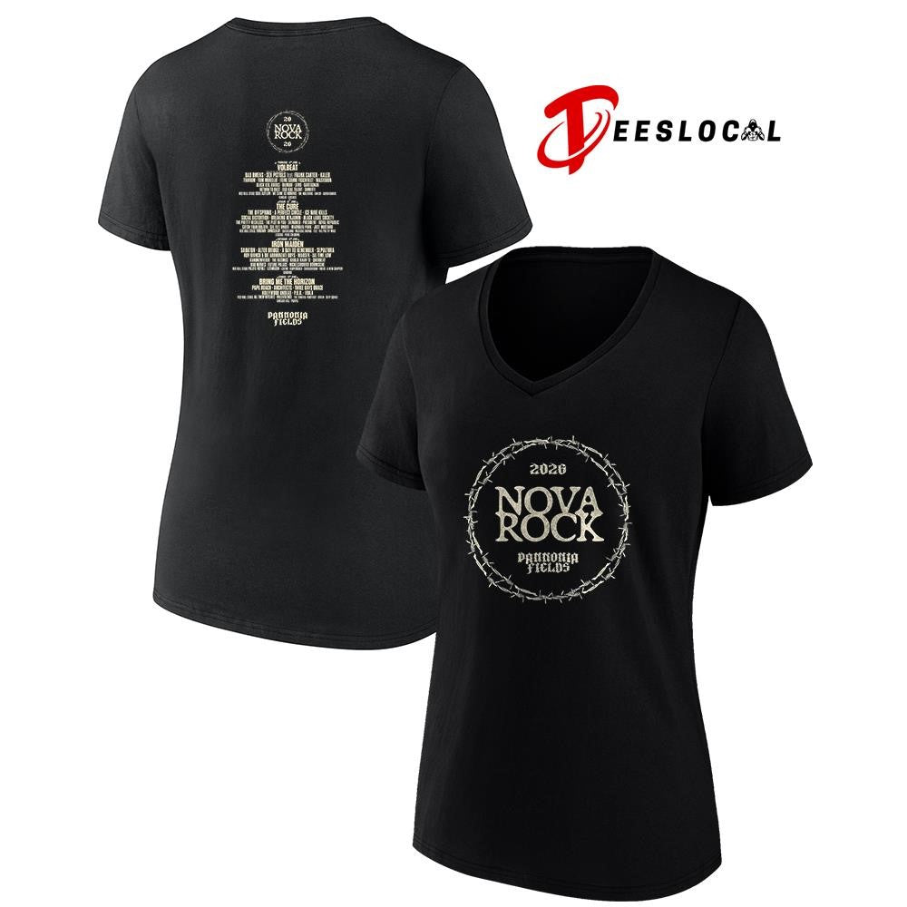 Nova Rock Pannonia Fields circle lineup graphic shirt Unisex