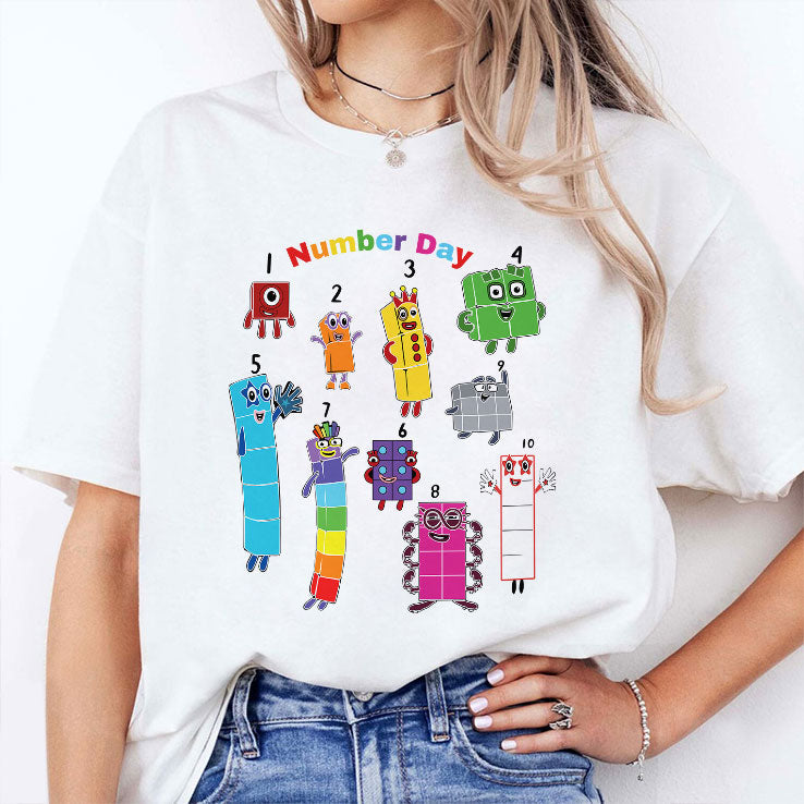 Numberblocks Number Day T Shirt Unisex