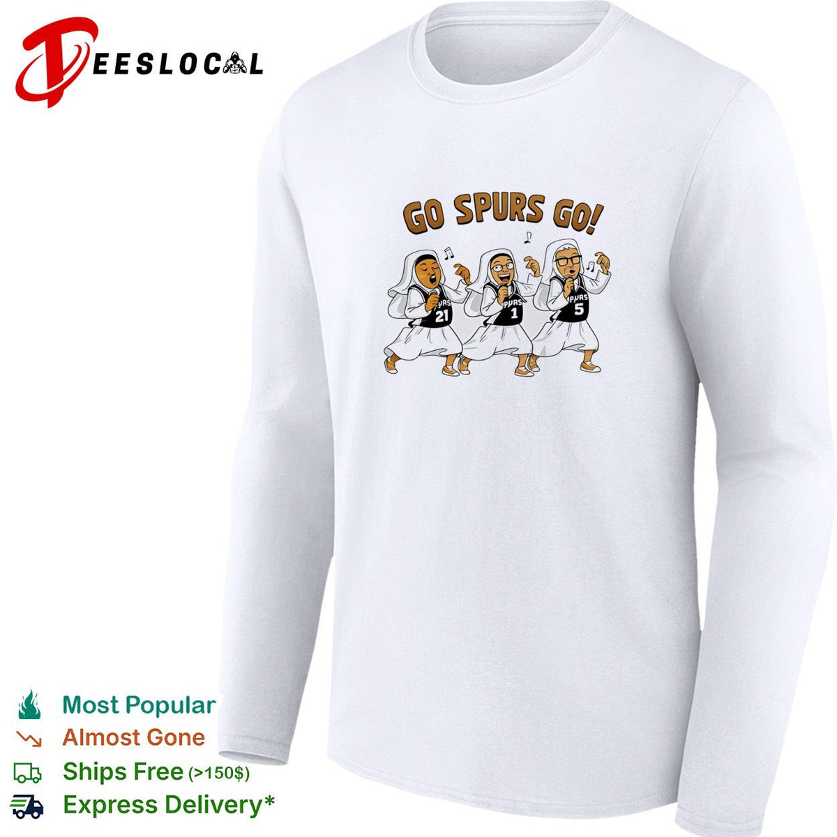 Nuns San Antonio Spurs Go Spurs Go Singing NBA Finals 2026 shirt Unisex