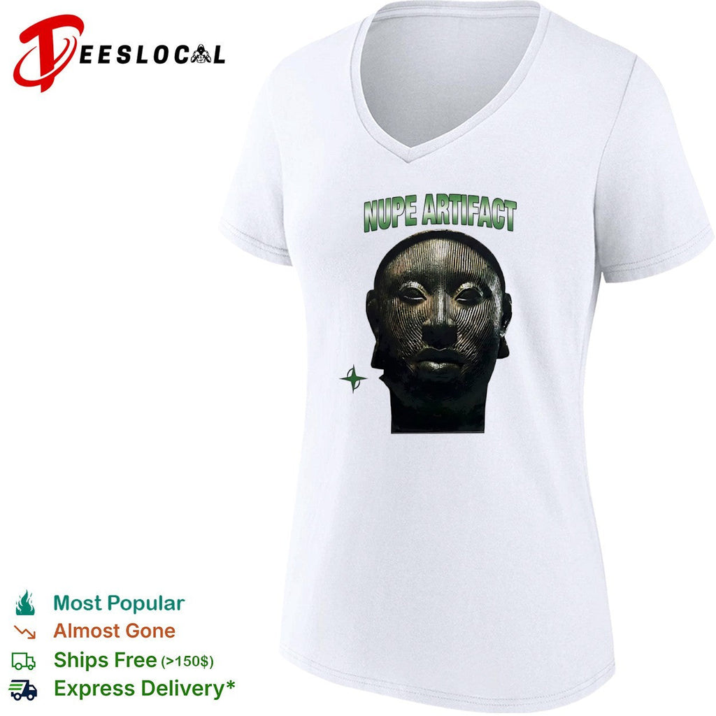 Nupe Artifact Ife Bronze Head African Sculpture Culture History Artistic shirt Unisex