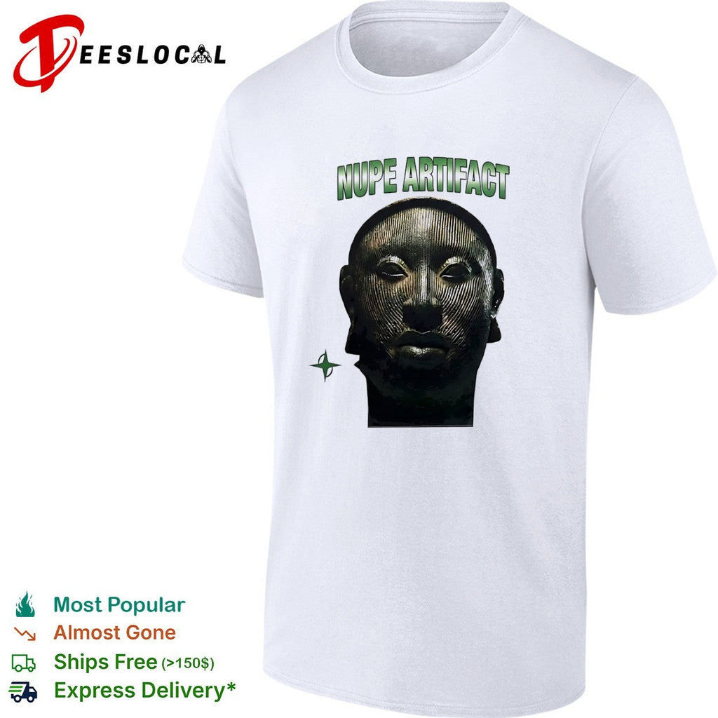 Nupe Artifact Ife Bronze Head African Sculpture Culture History Artistic shirt Unisex