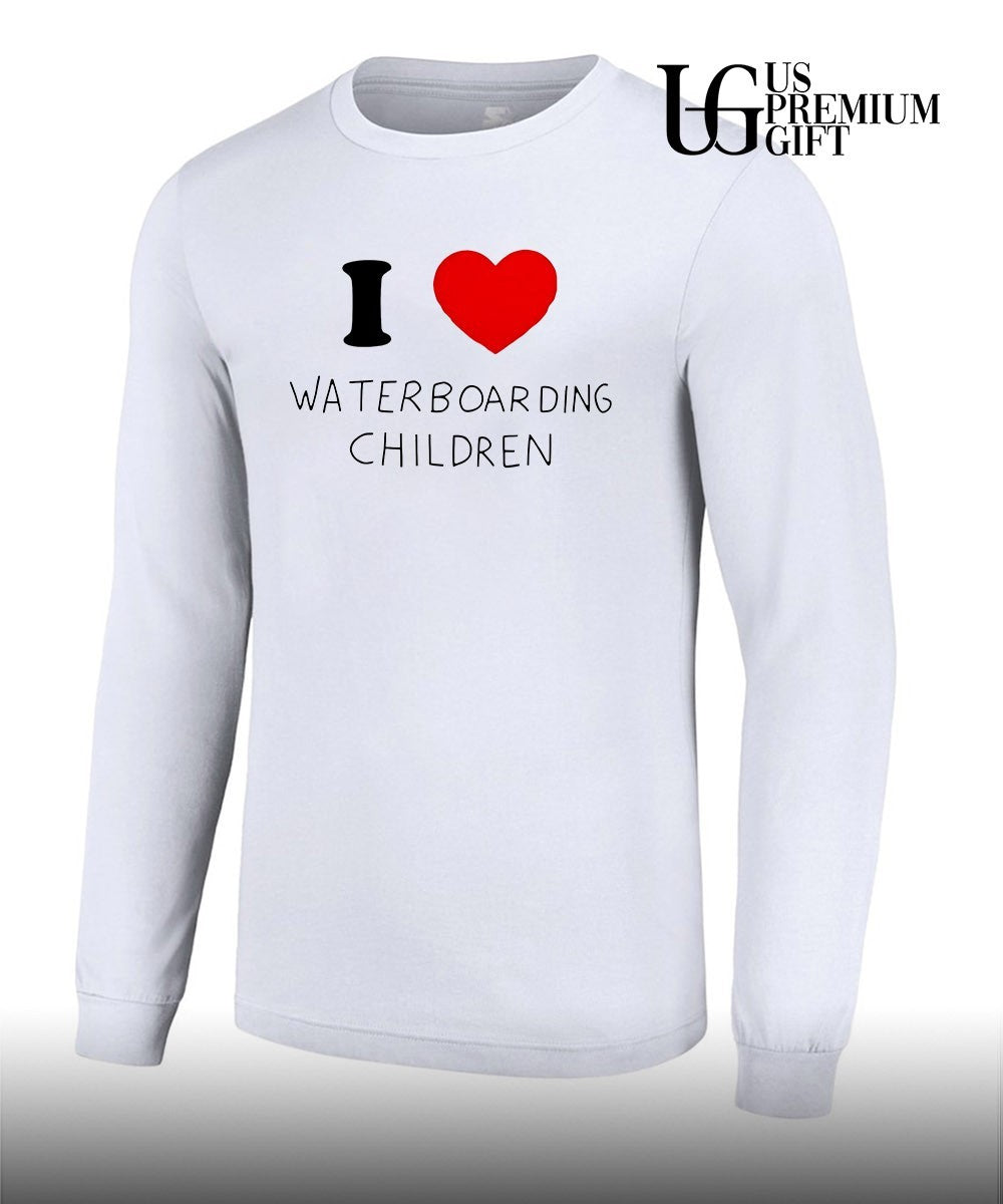 I love waterboarding children shirt Unisex