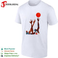 OG Anunoby Harper basketball reaching for ball action art white shirt Unisex