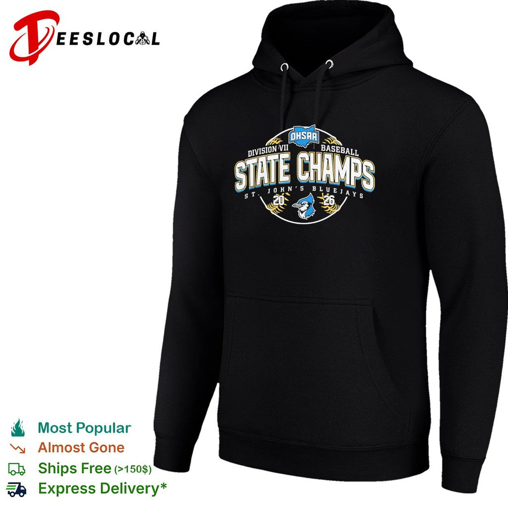 OHSAA Division VII Baseball State Champs St Johns Bluejays 2026 shirt Unisex