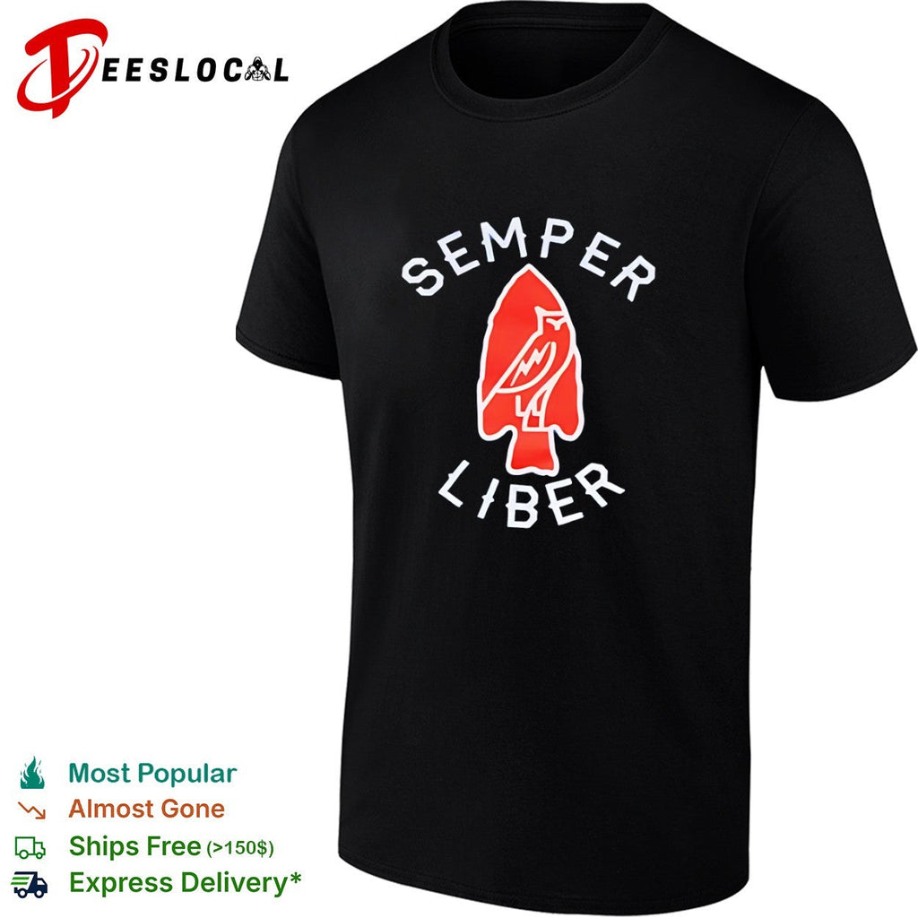 OVO Octobers Very Own Semper Liber Arrowhead Owl Logo Shirt Unisex