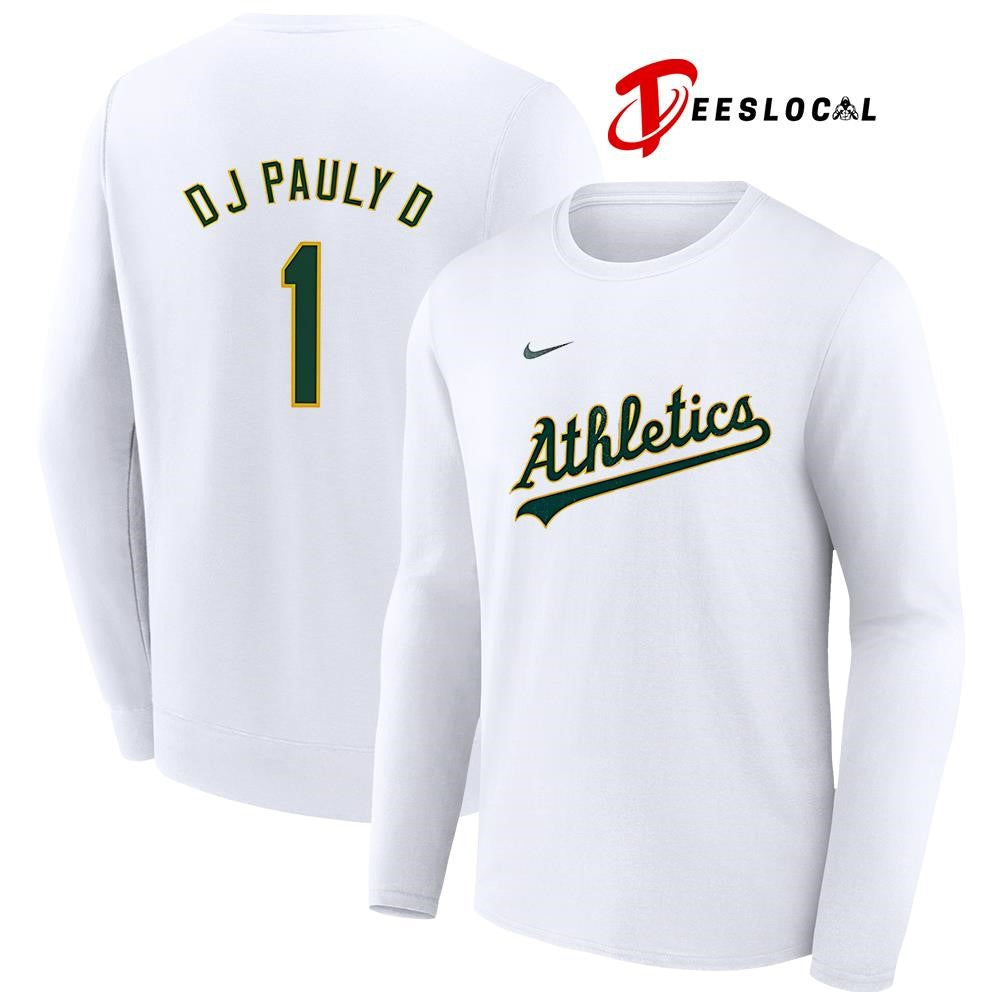 Oakland Athletics x DJ Pauly D name and number shirt Unisex