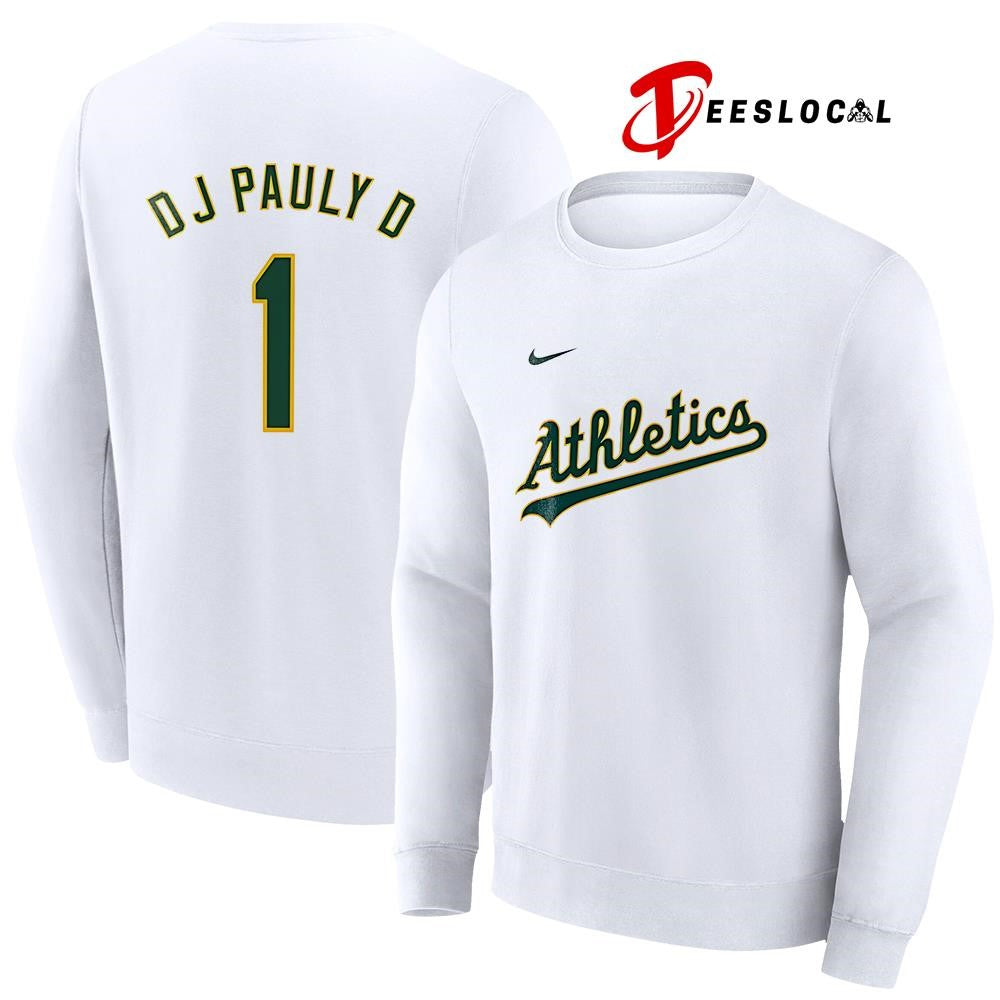 Oakland Athletics x DJ Pauly D name and number shirt Unisex