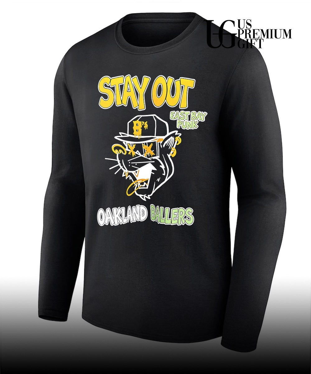 Oakland Ballers Stay Out East Bay Punk B’s mascot shirt Unisex