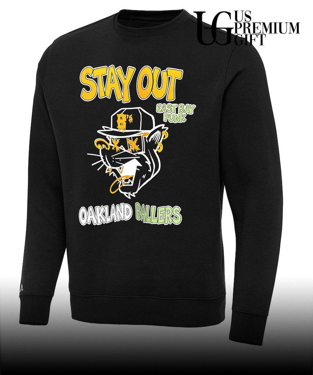 Oakland Ballers Stay Out East Bay Punk B’s mascot shirt Unisex