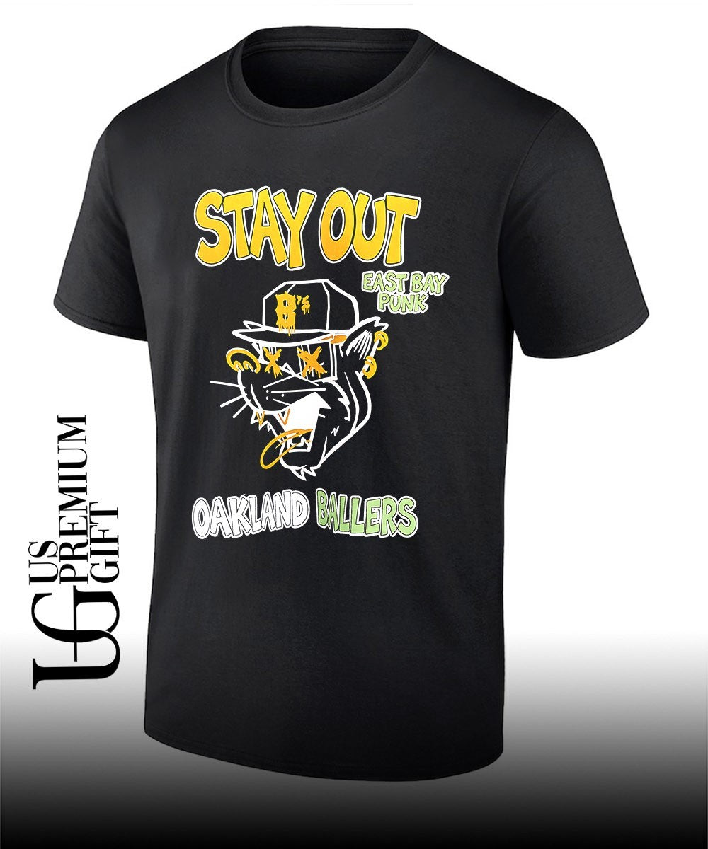 Oakland Ballers Stay Out East Bay Punk B’s mascot shirt Unisex