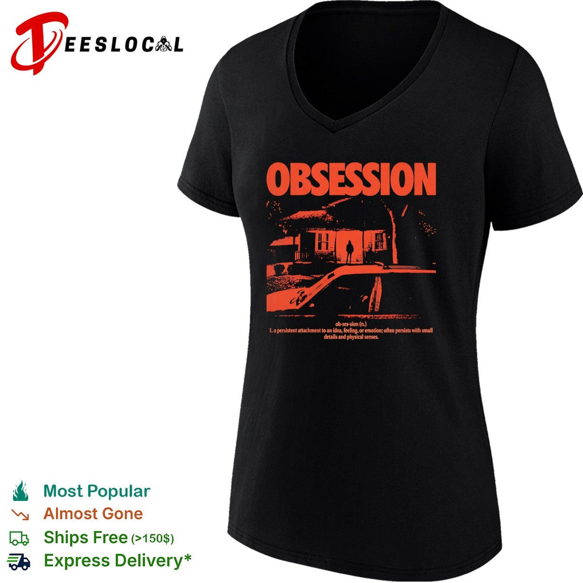 Obsession a persistent attachment to an idea feeling or emotion shirt Unisex