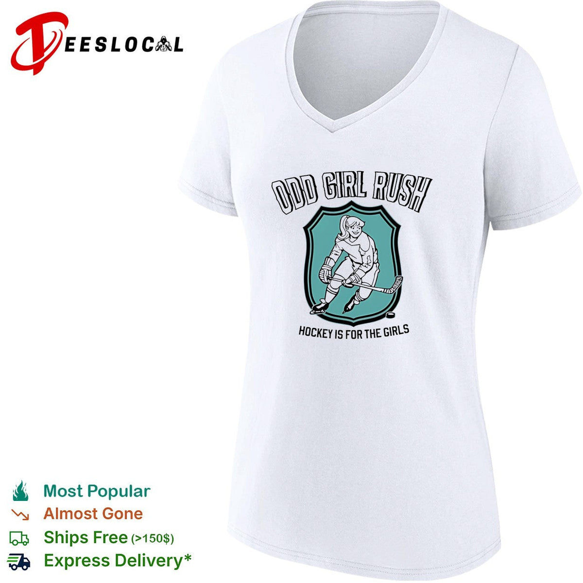Odd Girl Rush Hockey Is for the Girls shierd shirt Unisex