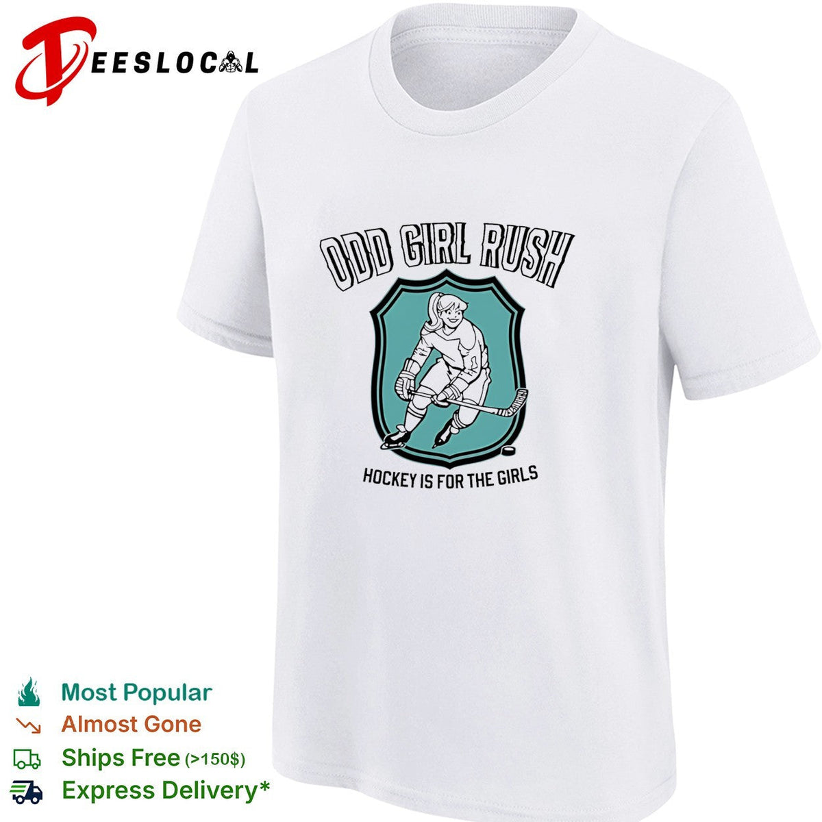 Odd Girl Rush Hockey Is for the Girls shierd shirt Unisex