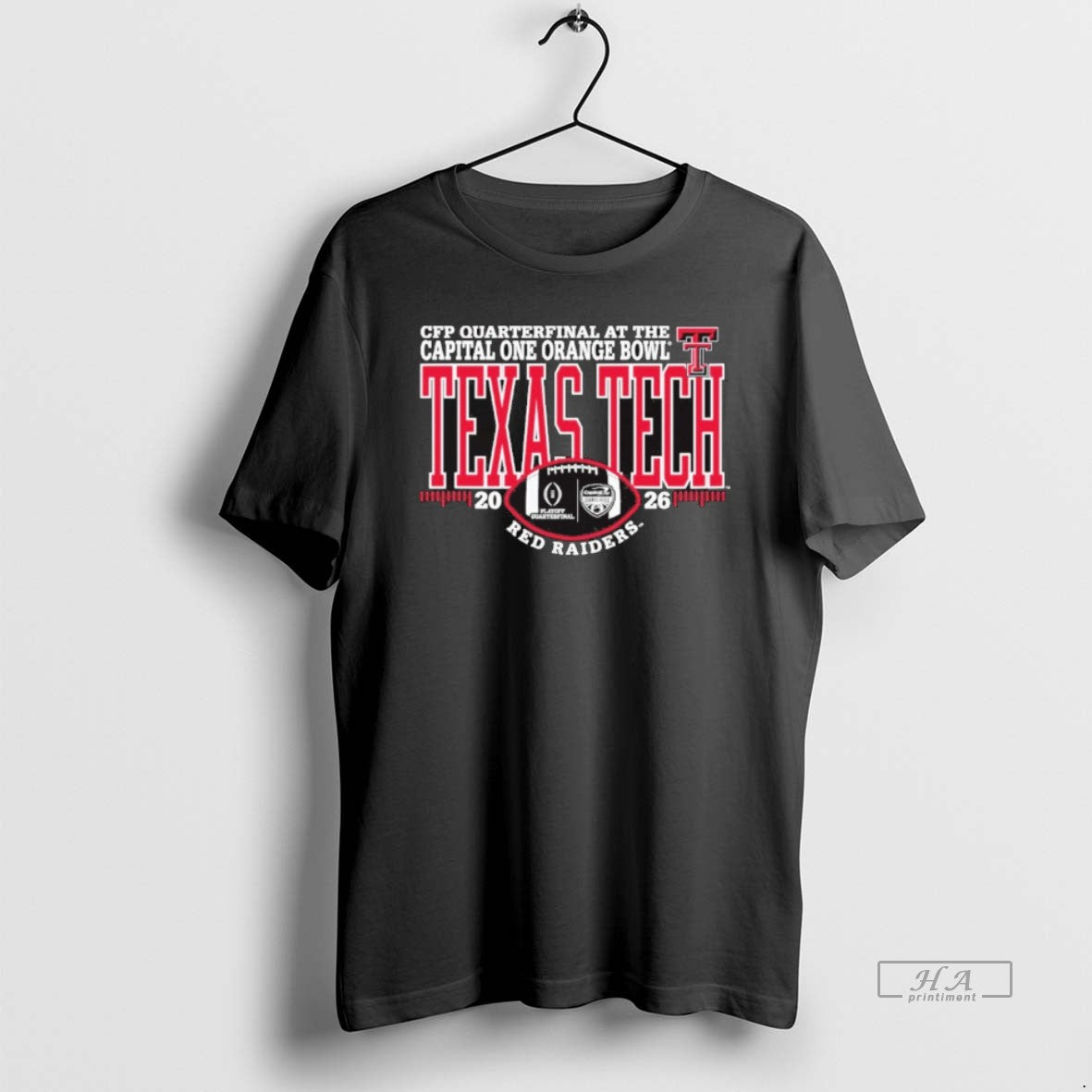 Official Texas Tech University Red Raiders Football 2026 College Football Playoffs Orange Bowl