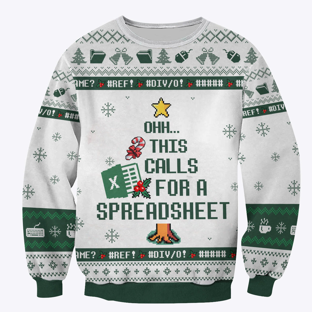 Ohh This Calls For A Spreadsheet Christmas Unisex