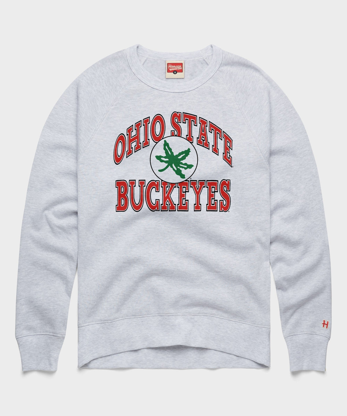 Ohio State Buckeye Leaf Arch Crewneck Unisex