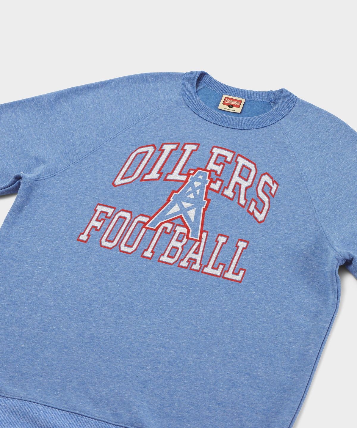 Oilers Football Arch Crewneck Unisex