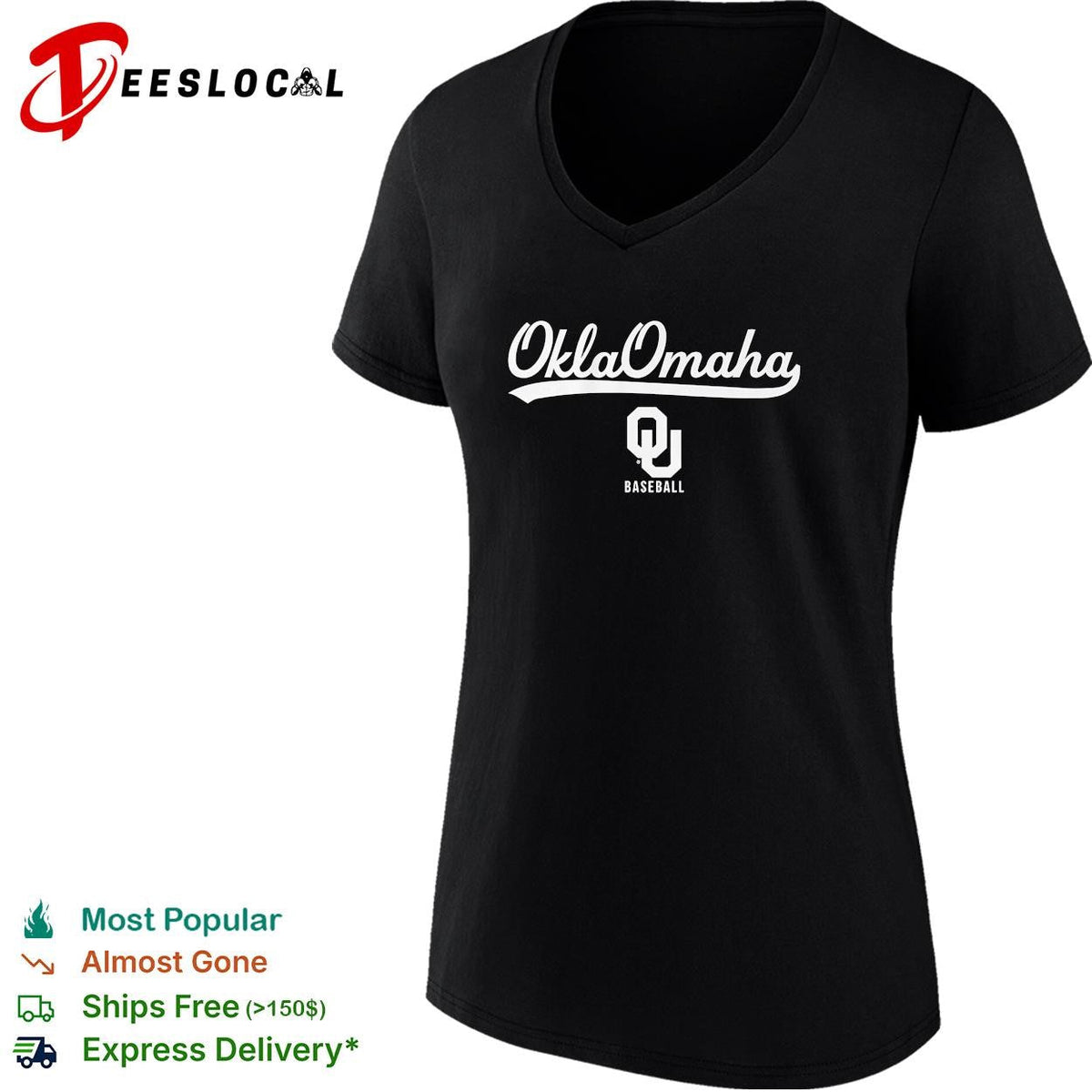OklaOmaha Oklahoma Sooners baseball College World Series graphic shirt Unisex