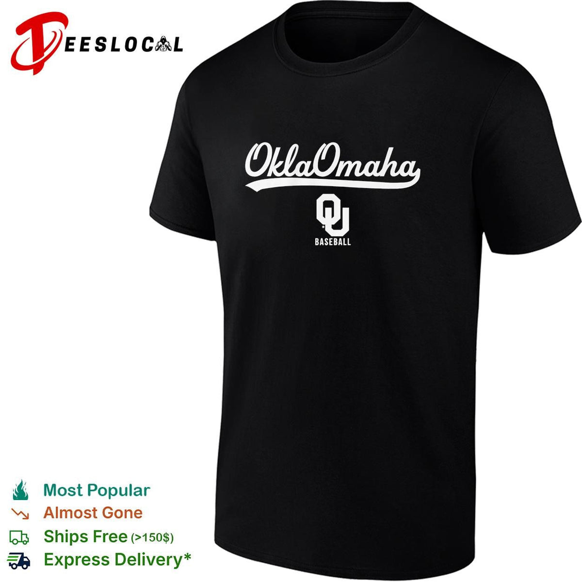 OklaOmaha Oklahoma Sooners baseball College World Series graphic shirt Unisex