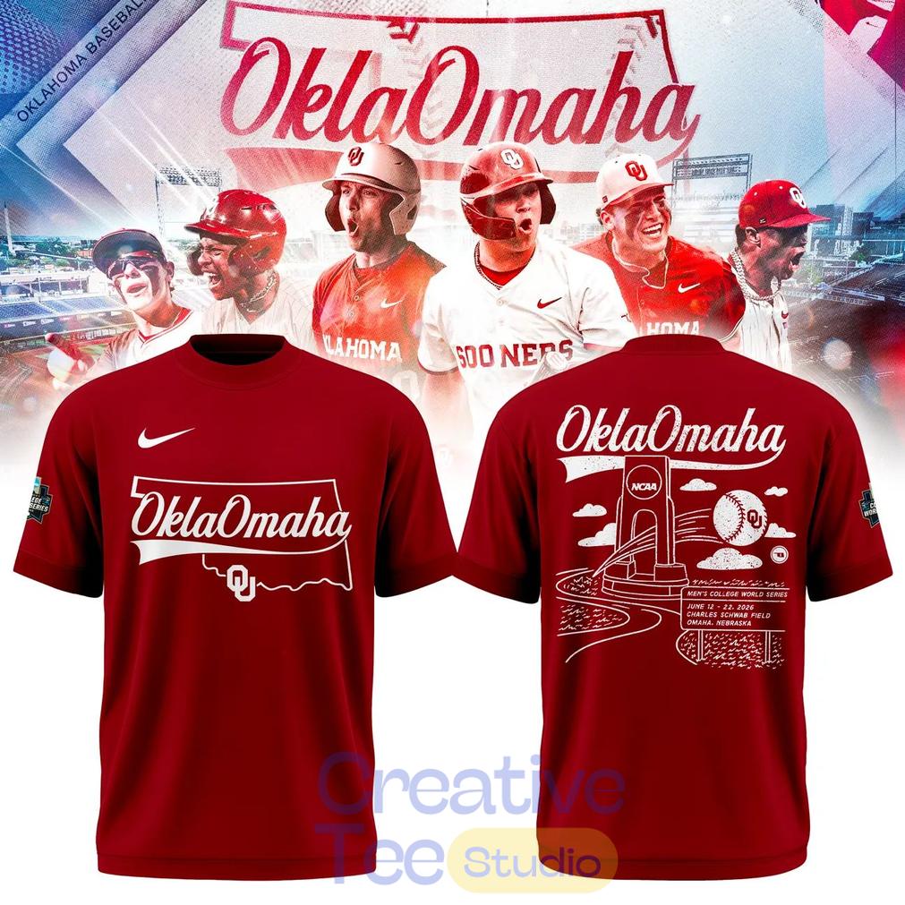 Oklahoma Baseball Omaha 2026 Men’s College World Series Tee Unisex