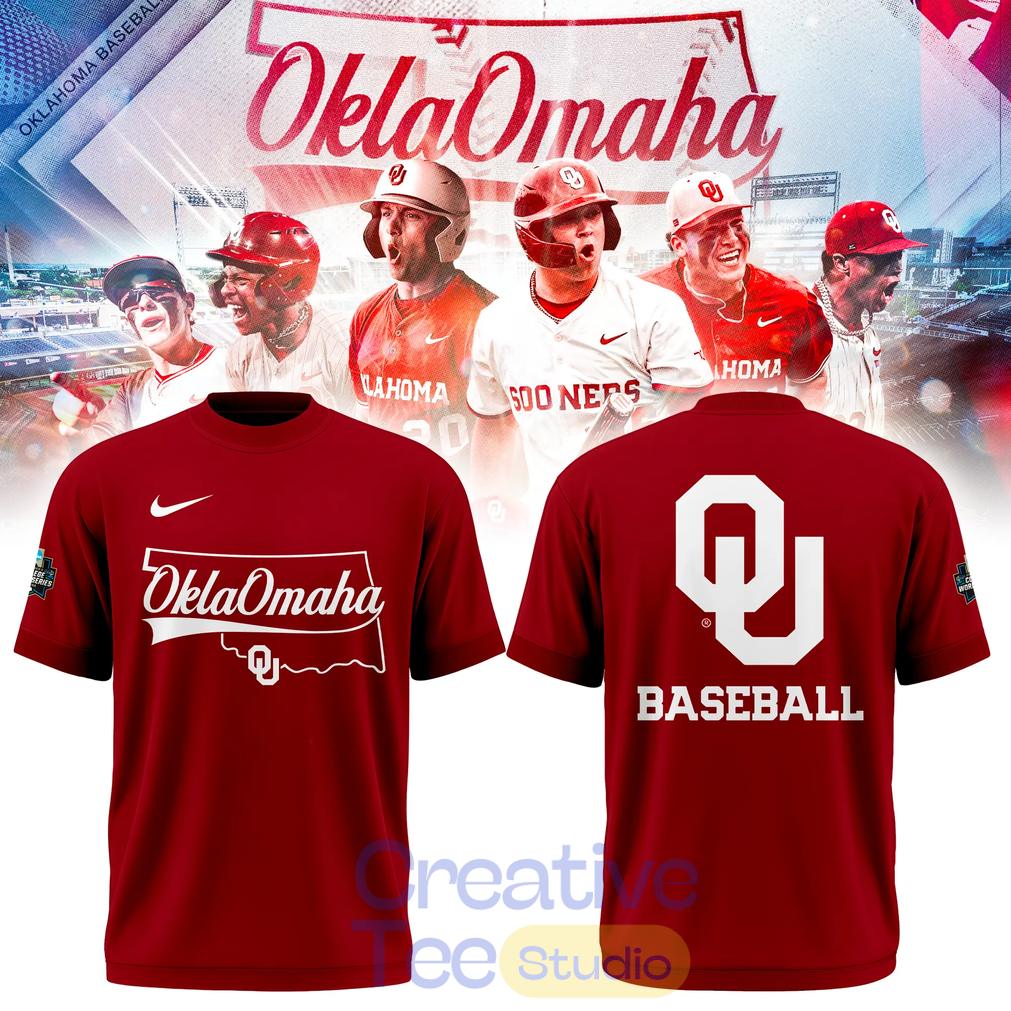 Oklahoma Baseball Omaha 2026 Men’s College World Series Tee Unisex