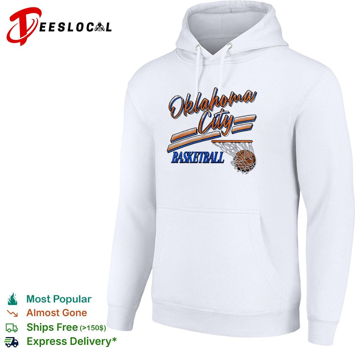 Oklahoma City Basketball featuring Oklahoma City and Basketball shirt Unisex