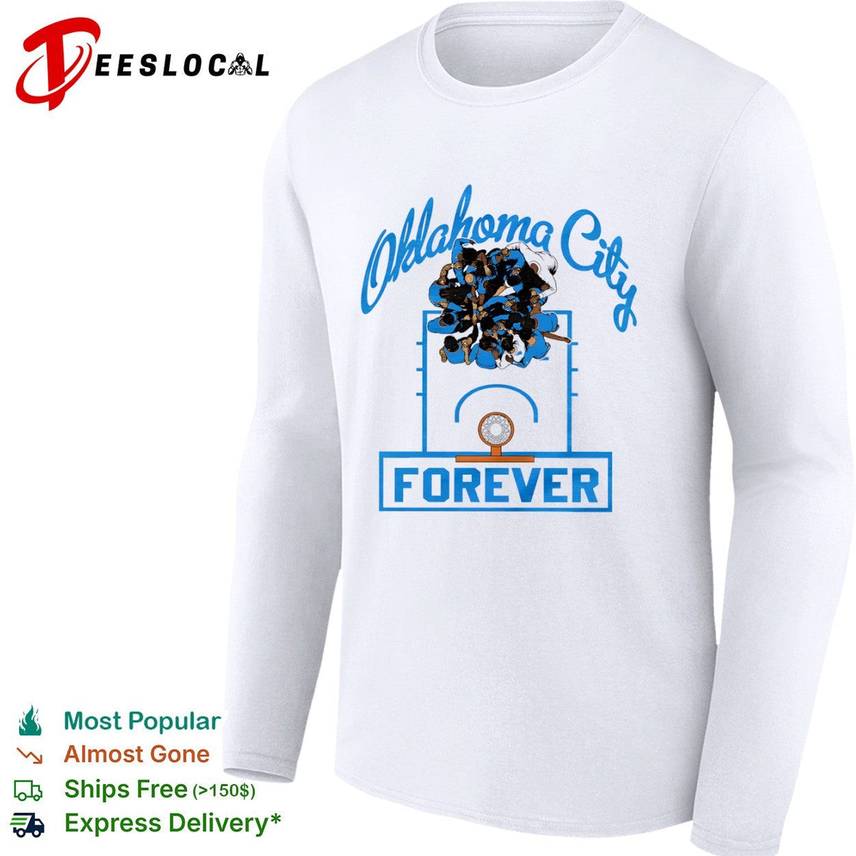 Oklahoma City Thunder Basketball Team Oklahoma City Forever Player Huddle shirt Unisex